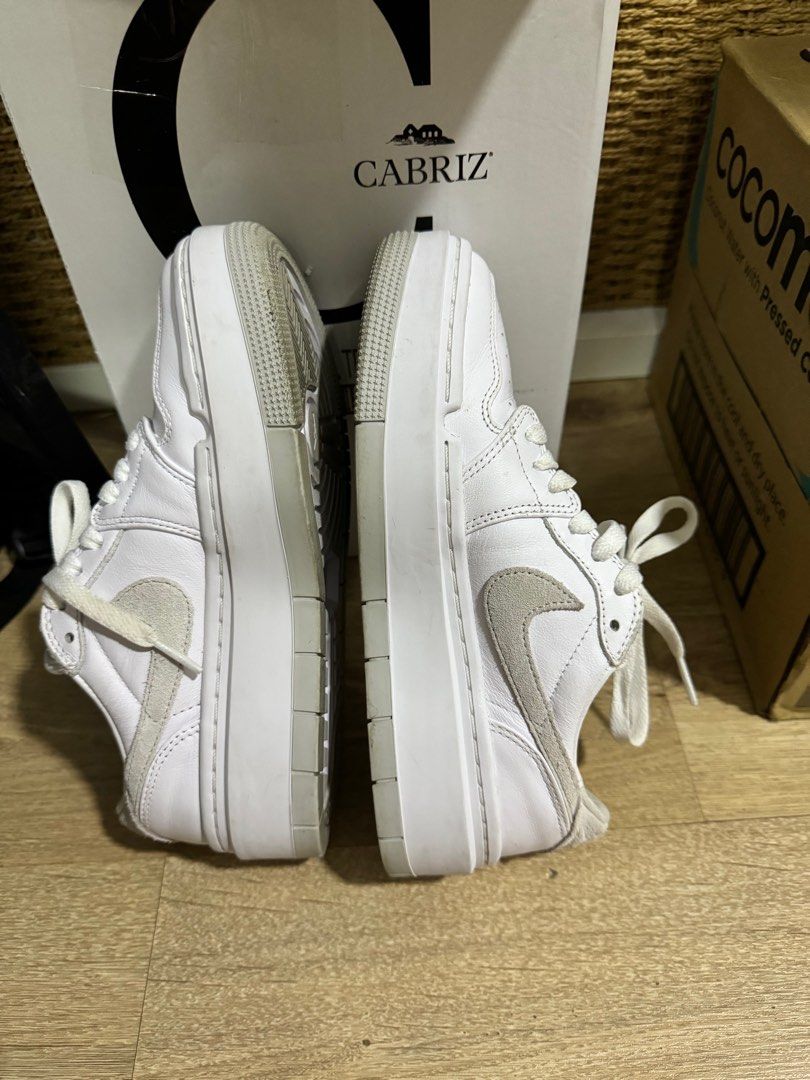 Nike AJ1s Air Jordan 1 Elevate Low White Grey