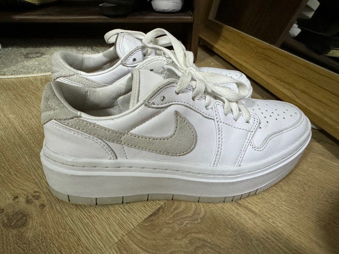 Nike AJ1s Air Jordan 1 Elevate Low White Grey
