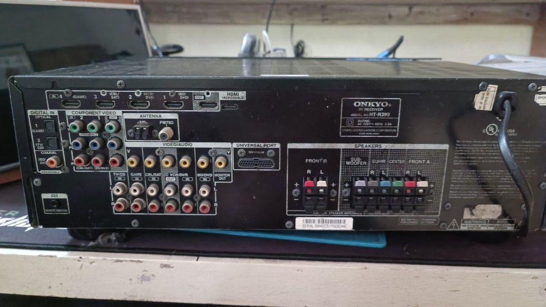 Onkyo HTR-390 AV Receiver defective (Category: Soundbars, Speakers & Amplifiers) located in Quezon City. Submitted by junanthony2688 (Listing ID 1299408035, Image 2). Description: .