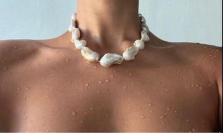 Original Big Freshwater Pearl Baroque Pearl Necklace
