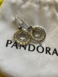 Pandora Logo stud earrings