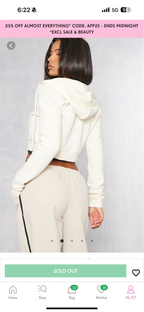 Plt cropped hoodie clearance