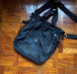 Porter Shoulder Sling Tote Bag Black