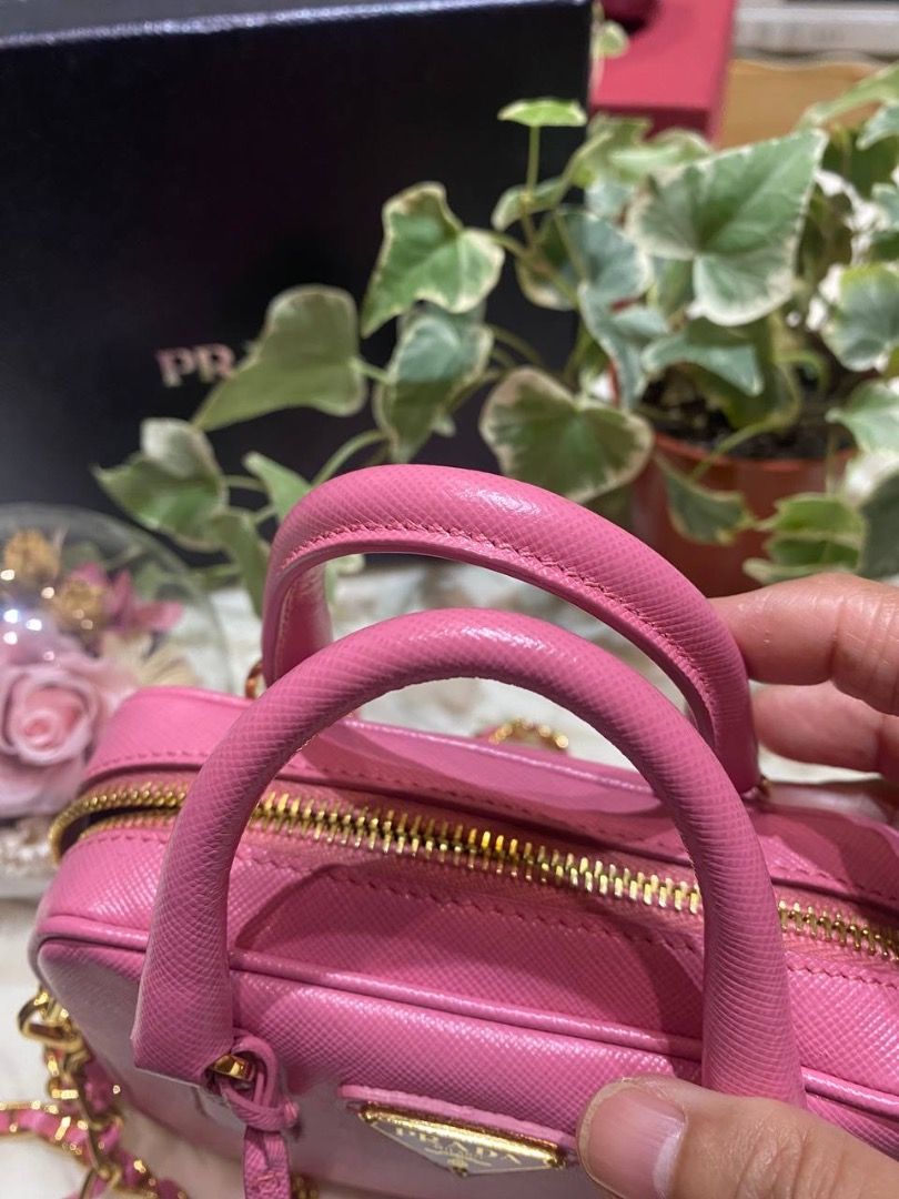 PRADA MINI SAFFIANO HANDLE BAG (Category: Luxury Bags & Wallets) located in Quezon City. Submitted by lavishly.ph (Listing ID 1299425506, Image 3). Description: PRADA MINI SAFFIANO HANDLE BAG with Entrupy, bought it in Taiwan. Inclusions are Box, Entrupy (Certificate of Authenticity), Authenticity Card. Selling it for 42,000 (still negotiable) NOTE: Lavishly.ph strongly advise buyers to conduct thorough research before completing a transaction, t