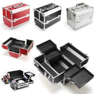 Professional Makeup Jewelry Storage Box Aluminum Makeup Case Small