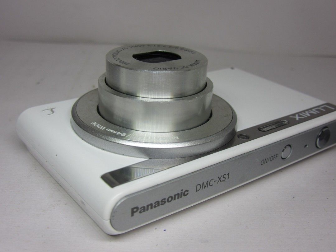 *RARE Lumix digital camera 24mm wide (Category: Cameras) located in Las Pinas. Submitted by film101 (Listing ID 1299331119, Image 3). Description: Lumix DMC-XS1 Purchase abroad with 24mm wide F2.8 aperture Sleek type digital, super nipis, pocket type digital It's a RARE Items INCLUSION straps and battery only Micro SD not included Conditionn Working shutter Working flash No glitch lcd Lcd have green elements not affect output All buttons working 