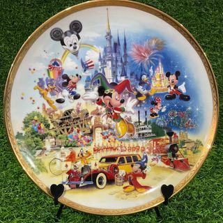 Rare Mickey Minnie Mouse Tokyo Disneyland Resort 1983 1998 15th Anniversary Collector’s Gold Intact Rim Deco Plate with Gold Backstamp 10.25” inches - P1,850.00