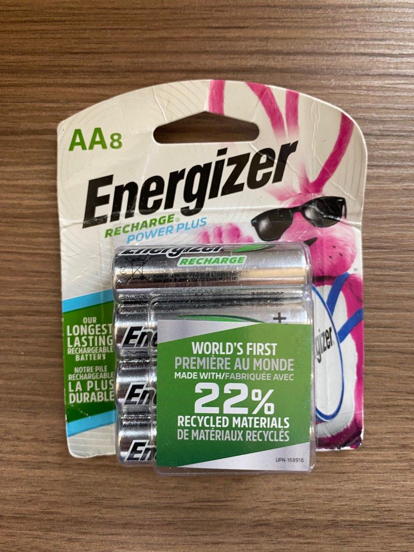 Rechargable Energizer AA Battery Power Plus (8 pieces) (Category: Batteries & Chargers) located in Manila. Submitted by kidsatheart (Listing ID 1299325080, Image 1). Description: Original and sealed 2300 mah.