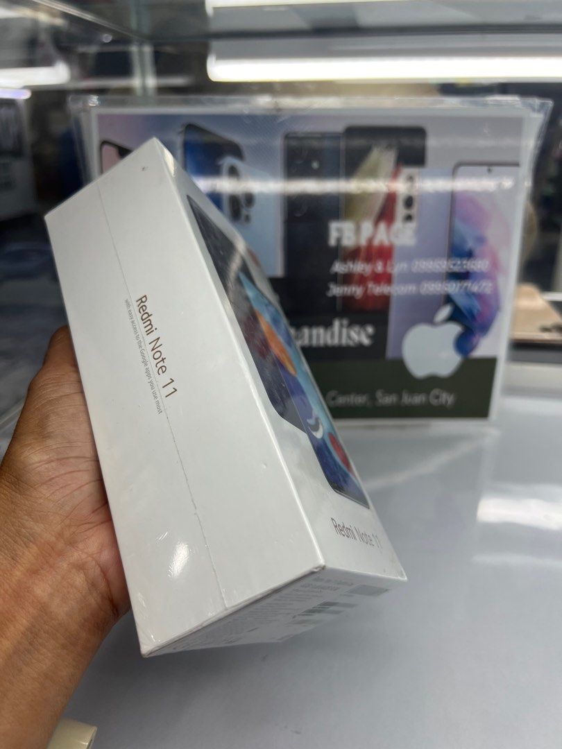 Redmi Note 11 64gb ‘ 4g ram (Category: Xiaomi) located in San Juan City. Submitted by AshleyandLynGeneralmerchandise (Listing ID 1299350185, Image 3). Description: We accept trade in Credit card / Home Credit Shipping Meet ups / Delivery Fb page: Ashley & Lyn.