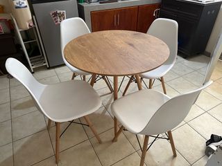 RUSH SALE Scandinavian Table with Chairs (set)