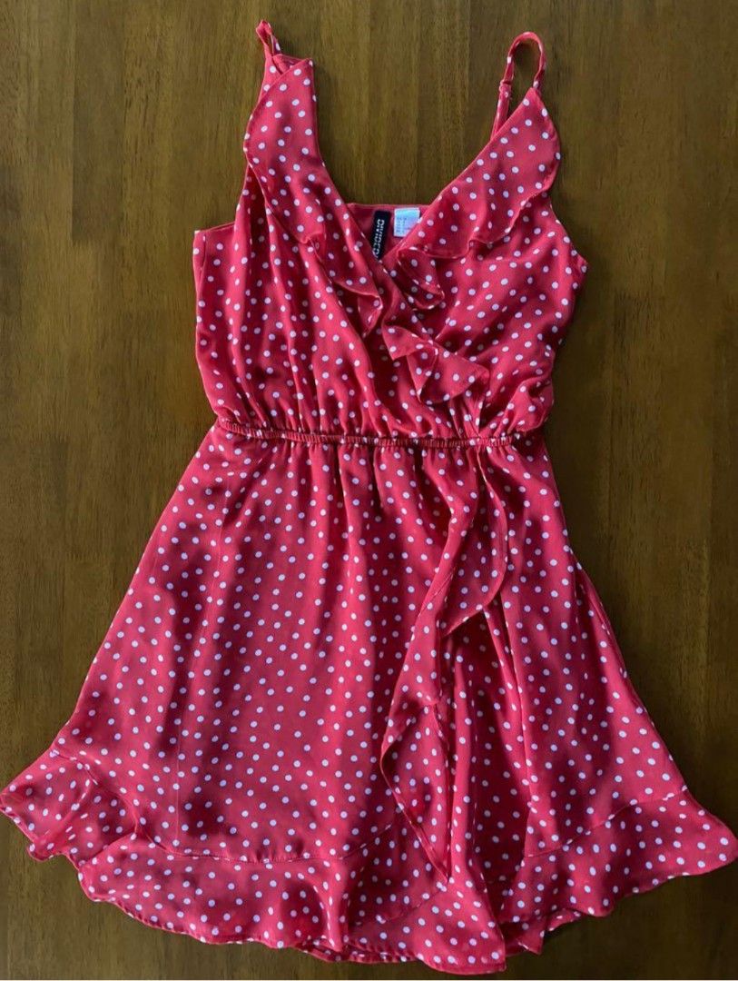 strapless dress with ruching Strapless Ruched Red Dress L