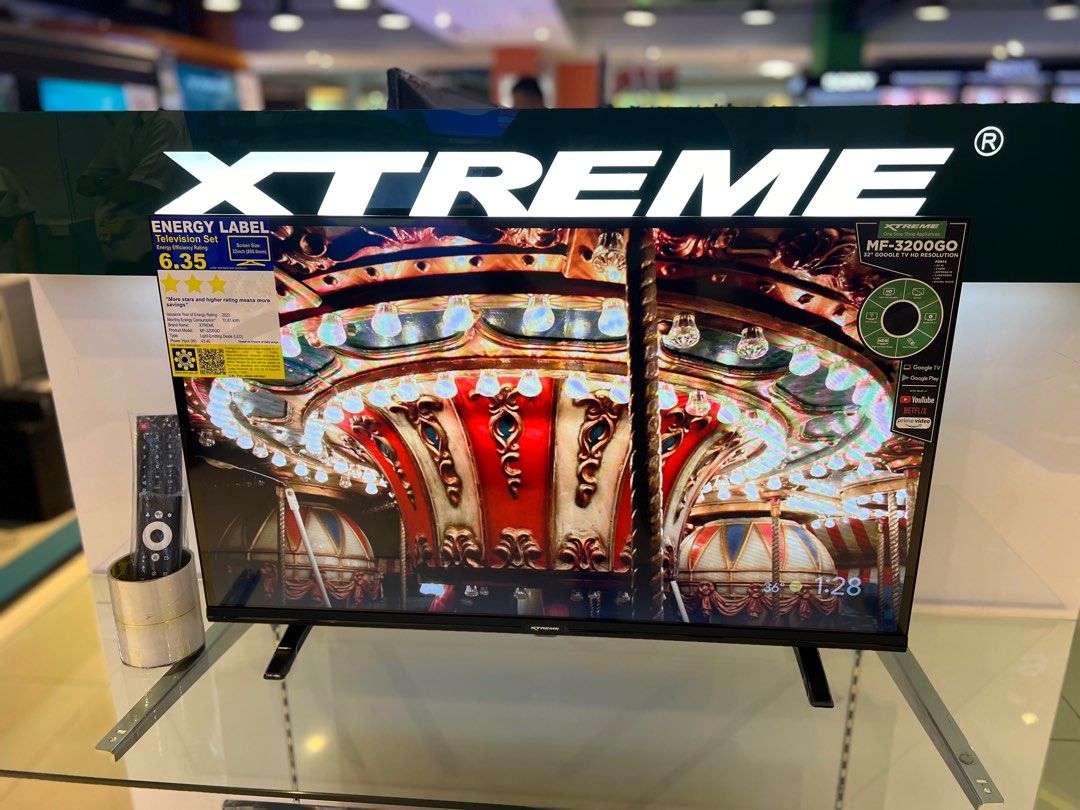 ‼️SALE XTREME GOOGLE TV (Category: TV) located in Manila. Submitted by almnantnr (Listing ID 1299321346, Image 1). Description: Note: For Cash Payment Only For Sale! We Have Physical Stores. Note: Cash ONLY! Or COD (charges may applied) Basic TV MF-3200 - 6,390 MF-4000 - 7,990 Smart TV MF-3200V - 7,990 MF-4300V - 12,490 MF-5000V - 18,490 Android TV MF-3200GO - 10,390 MF-4300GO - 14,690 1 year warranty on parts, with 7 days replacement. WE offer D