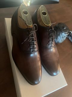 Santoni Brown Leather Shoes