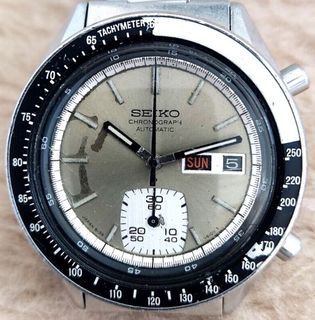 SEIKO 6139-6040 CHRONOGRAPH "GHOST" Automatic St Steel 40mm MENS Watch JUNE 1979