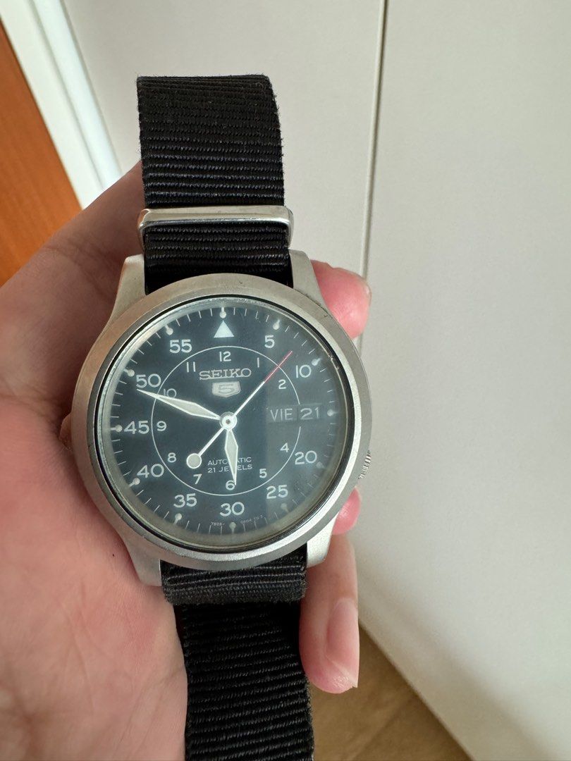 Seiko SNK809 Automatic watch with NATO strap
