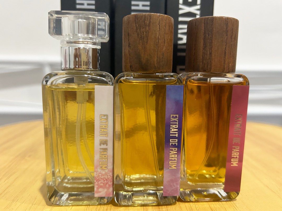 (Set) Dua Brand Perfumes (Category: Fragrance & Deodorants) located in Manila. Submitted by ktdeclutters (Listing ID 1299380819, Image 2). Description: The Dua Brand Scents 1. Miss Class- SOLD 2. Casino Royale Cotton Candy Nights- Baccarat Rouge x cotton candy (1 spray missing only) 3. Hey Sweetie- PDM Oriana du pe (2 sprays missing only (see previous listing for individual price & scent notes) Last price posted bought EACH for 2600 + sf !!!Pls d