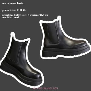 shein — black platform chelsea boots