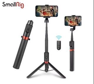 SmallRig Phone Tripod stand for Cellphone Portable Foldable Wireless Bluetooth Tripod Selfie Stick for Cellphone With Bluetooth Remote Control Tripod for vlogging