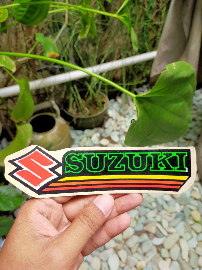 Sticker Suzuki Jadul thn 80an NOS, Motor di Carousell