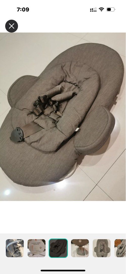 STOKKE bouncer (Category: Other Kids Furniture) located in Makati City. Submitted by luxuryfinds88 (Listing ID 1299300987, Image 1). Description: Lightly used Original price 10-12k!! Compatible with Stokke high chair Amazon bought PM ME for faster transactions .