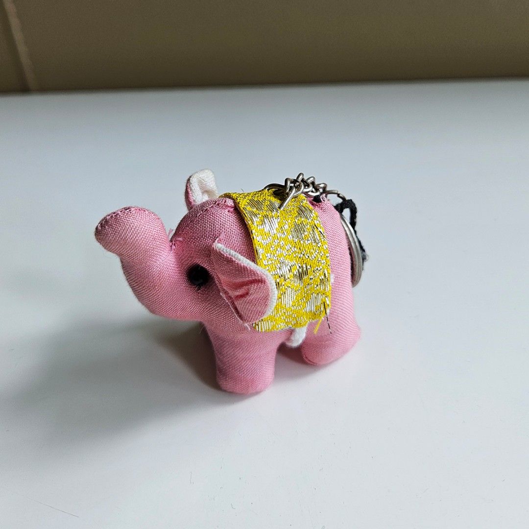 Stuffed Pink Elephant Keychain Thailand Hobbies Toys Stationery Craft Craft Supplies Tools on Carousell
