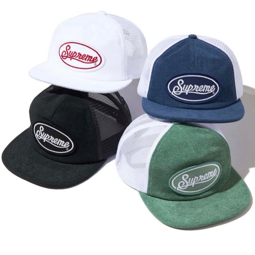 Supreme Mesh 5 Panel Cap Men s Fashion Watches Accessories Caps Hats on Carousell