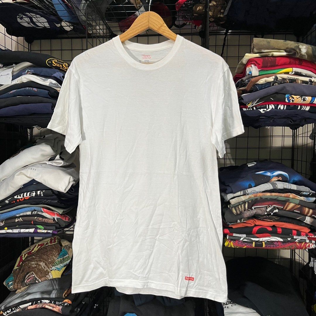 Supreme X Hanes Tshirt Men s Fashion Activewear on Carousell