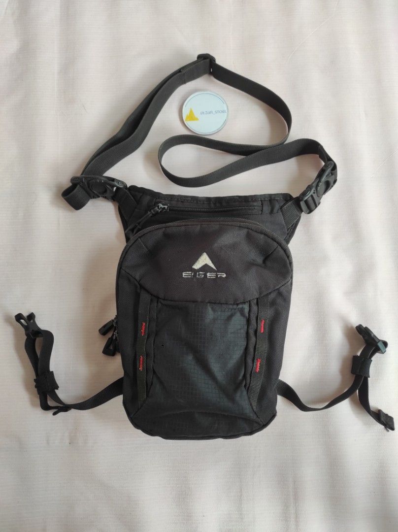 Tas paha eiger original, Fesyen Pria, Tas & Dompet , Tas Selempang di