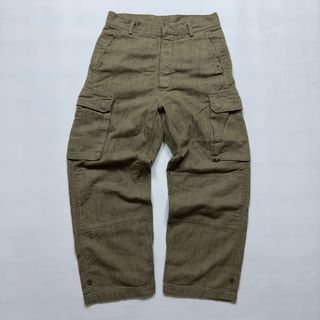The Green Denim Regular-Fit Double Knee Cargo Pants by Taga Co. Ltd