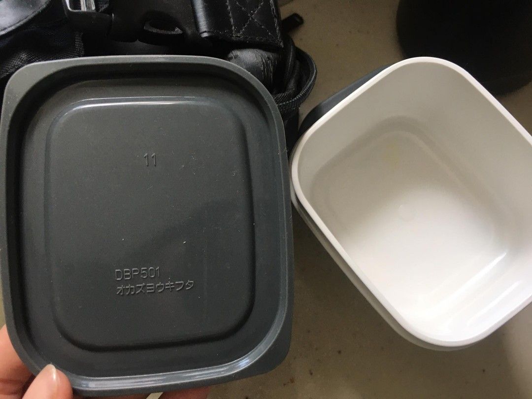 Thermos Japan Lunch Set with Box (Category: Food Organization & Storage) located in Manila. Submitted by gamitnimoi (Listing ID 1297918275, Image 3). Description: Thermos Japan lunchbox set with box. Issues: No chopsticks, but all else complete. Box with some water damage due to storage. Lunch bag flaking due to storage. Small dent in food jar. All else in good condition..