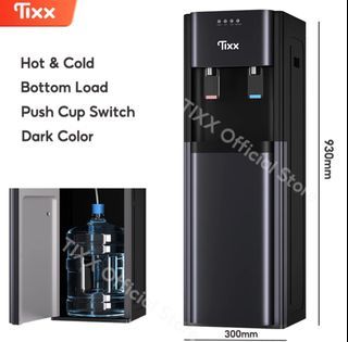 Tixx Water Dispenser Hot and Cold Bottom Load With Child Lock Freestanding