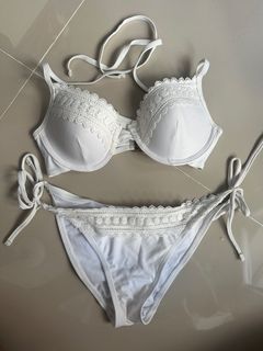 Two piece white swimsuit coco cabana