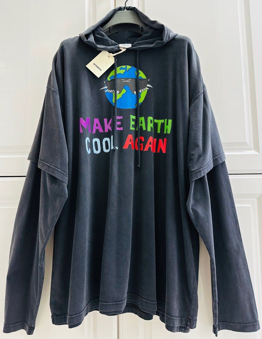 Vetements layered hoodie discount