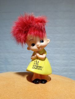 VINTAGE | 1970 Russ Berries Orange Haired 'Im Sorry' Doll Figurine