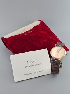 Vintage Cartier Paris Tri-Color Dial Quartz Watch