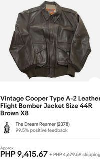 Vintage COOPER Type A-2 bomber jacket