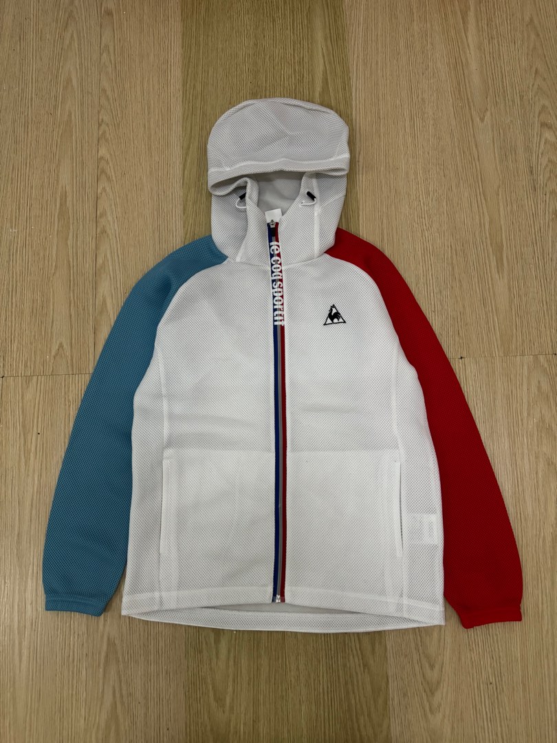 Vintage Coupe-vent Le Coq Sportif Homme - Taille S, Bloc Couleur Piste