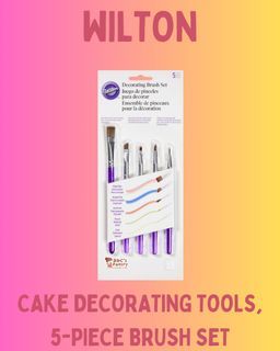 WILTON U.S.A. | Cake Decorating Tools | 5-Piece Brush Set