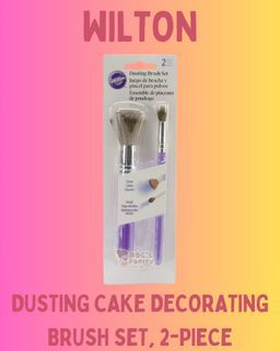 WILTON U.S.A. | Dusting Cake Decorating Brush Set | 2-Piece