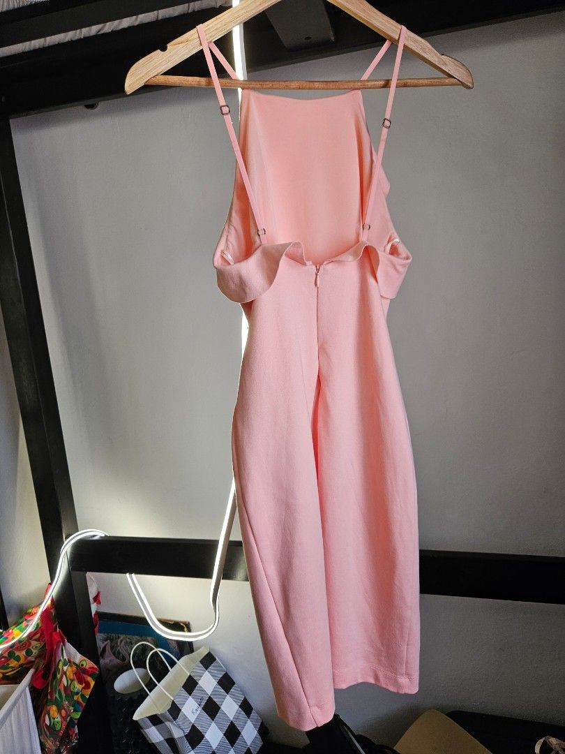 strapless open back dress Sequin Flamingo Dress main image 1