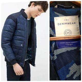 Zara Man Puffer/Padded Winter Jacket