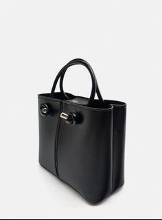 ZARA black shoulder bag mini city bag