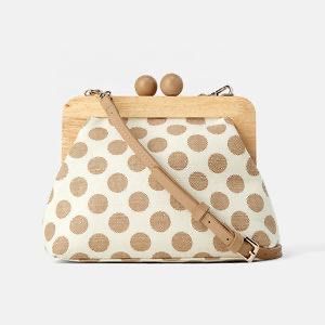Zara polka kiss lock bag/ purse