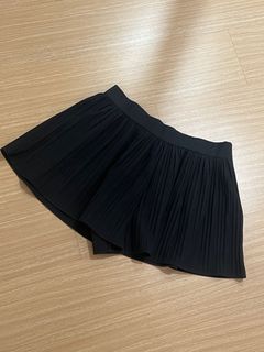 Zara Womens Pleated Black Skort