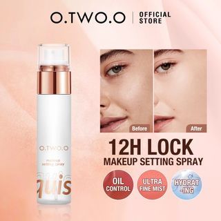 O.TWO.O Face Makeup Setting Spray Long Lasting 12 Hour Lock Waterproof Oil Control Matte 50ml