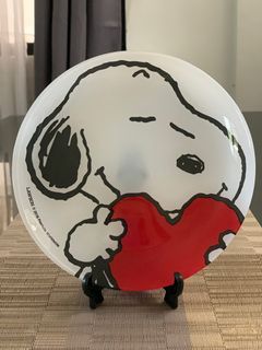 1pc Snoopy Deco Glass Plate