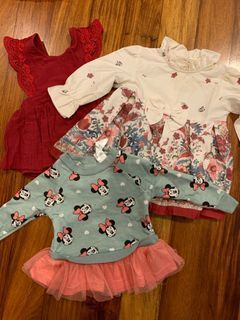 3-6 Months DISNEY BABY Minnie Mouse Sweater and SHEIN Onesie and Dress (3 Pieces)