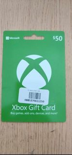 50 usd Xbox Gift Card