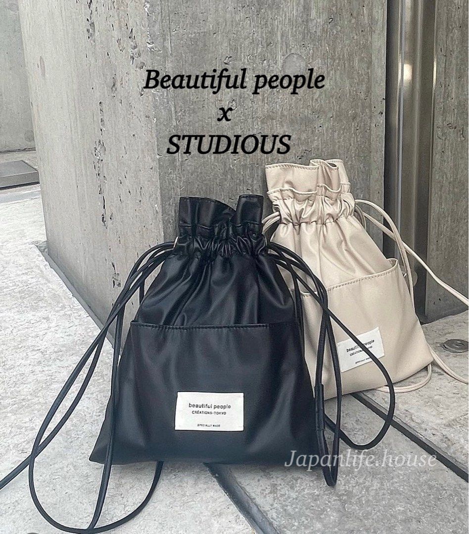 日本直送代購🇯🇵 Beautiful people x STUDIOUS別注2way 巾着袋