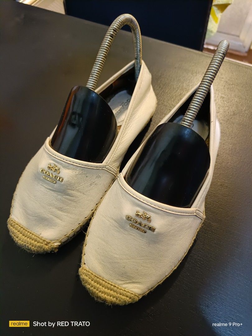 Coach rhodelle espadrille logo flats top